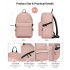 E1930 - Kono Durable Polyester Everyday Backpack With Sleek Design - Pink