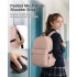 E1930 - Kono Durable Polyester Everyday Backpack With Sleek Design - Pink
