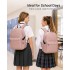 E1930 - Kono Durable Polyester Everyday Backpack With Sleek Design - Pink