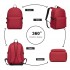 E1930 - Kono Durable Polyester Everyday Backpack With Sleek Design - Red