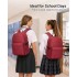 E1930 - Kono Durable Polyester Everyday Backpack With Sleek Design - Red