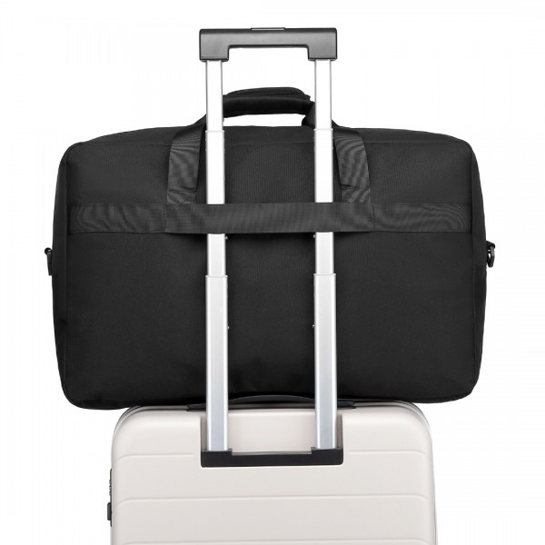 E1960L - Kono Lightweight Multi Purpose Unisex Sports Travel Duffel Bag - Black