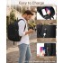 E6715 - Kono Business Laptop Backpack with USB Charging Port - Black