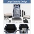 E6715 - Kono Business Laptop Backpack with USB Charging Port - Cloudy Blue