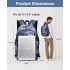 E6715 - Kono Business Laptop Backpack with USB Charging Port - Cloudy Blue