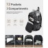 E6715 - Kono Business Laptop Backpack with USB Charging Port - Camo