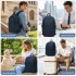 E6715 - Kono Business Laptop Backpack with USB Charging Port - Dark Blue