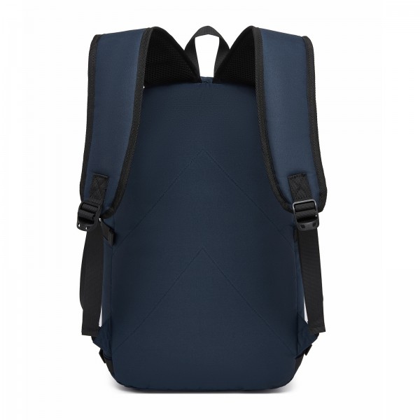 E6715 - Kono Business Laptop Backpack with USB Charging Port - Dark Blue