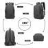 E6715 - Kono Business Laptop Backpack with USB Charging Port - Dark Grey E6715 - Kono Business Laptop Backpack with USB Charging Port - Dark Grey