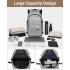 E6715 - Kono Business Laptop Backpack with USB Charging Port - Grey