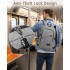E6715 - Kono Business Laptop Backpack with USB Charging Port - Grey