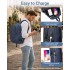 E6715 - Kono Business Laptop Backpack with USB Charging Port - Navy Blue