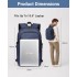 E6715 - Kono Business Laptop Backpack with USB Charging Port - Navy Blue