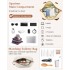 EA2212 - Kono Two Pieces Expandable Durable Waterproof Travel Duffel Bag Set - Beige And Brown