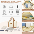 EA2212 - Kono Zwei Stücke Erweiterbar Dauerhaft Wasserdicht Reise-Seesack-Set - Beige und Braun