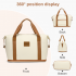 EA2212 - Kono Zwei Stücke Erweiterbar Dauerhaft Wasserdicht Reise-Seesack-Set - Beige und Braun