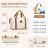 EA2212 - Kono Zwei Stücke Erweiterbar Dauerhaft Wasserdicht Reise-Seesack-Set - Beige und Braun