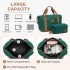 EA2212 - Kono Two Pieces Expandable Durable Waterproof Travel Duffel Bag Set - Green And Brown