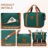 EA2212 - Kono Two Pieces Expandable Durable Waterproof Travel Duffel Bag Set - Green And Brown