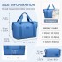 EA2212 - Kono Two Pieces Expandable Durable Waterproof Travel Duffel Bag Set - Navy