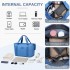 EA2212 - Kono Two Pieces Expandable Durable Waterproof Travel Duffel Bag Set - Navy