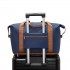 EA2212 - Kono Two Pieces Expandable Durable Waterproof Travel Duffel Bag Set - Navy And Brown