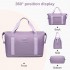 EA2212 - Kono Two Pieces Expandable Durable Waterproof Travel Duffel Bag Set - Purple