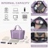 EA2212 - Kono Two Pieces Expandable Durable Waterproof Travel Duffel Bag Set - Purple