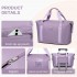 EA2212 - Kono Two Pieces Expandable Durable Waterproof Travel Duffel Bag Set - Purple
