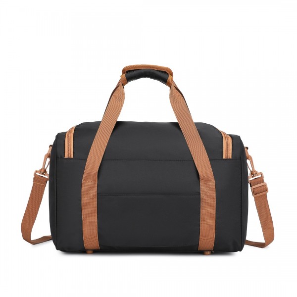 EA2321 - Kono Spacious Travel Storage Bag Handbag - Black And Brown