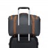EA2321 - Kono Spacious Travel Storage Bag Handbag - Grey And Brown