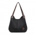 EB2040L - Kono Canvas Shoulder Tote Bag - Black
