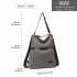 EB2041 - Kono Two Way Canvas Shoulder Bag Backpack - Grey