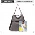 EB2041 - Kono Two Way Canvas Shoulder Bag Backpack - Grey