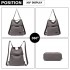 EB2041 - Kono Two Way Canvas Shoulder Bag Backpack - Grey
