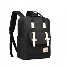 EB2211 - Kono Casual Daypack Lightweight Backpack Travel Bag - Black