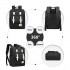 EB2211 - Kono Casual Daypack Lightweight Backpack Travel Bag - Black