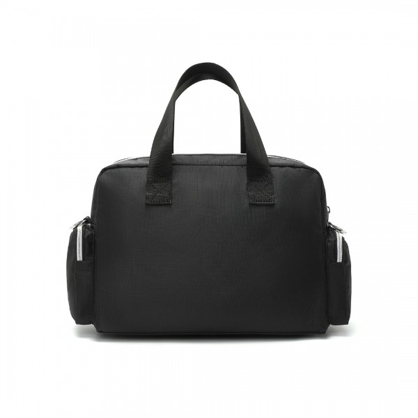 EB2351 - Kono Sleek Multi-Pocket Water-Resistant Crossbody Tote Bag - Black