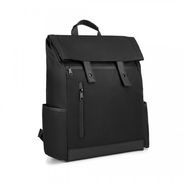 EM2114 - Kono Waterproof Large Capacity School Laptop Backpack - Black