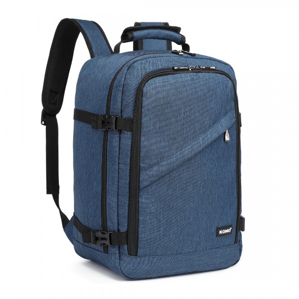 EM2231 - Kono Lightweight Cabin Bag Travel Business Backpack - Navy
