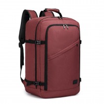 EM2231L - Kono Lekki Bagaż podręczny Biznesowy plecak podróżny - Burgundia