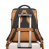 EM2232 - Kono Multi-level High-capacity Cabin Bag Travel Backpack - Black And Brown