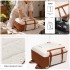 EM2413 - Kono Premium Carry-On Travel Backpack with Suitcase-Style Opening Multi-Level High-Capacity Cabin Bag - Beige And Brown