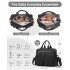 EQ2248 - Kono Durable And Functional Changing Tote Bag - Black