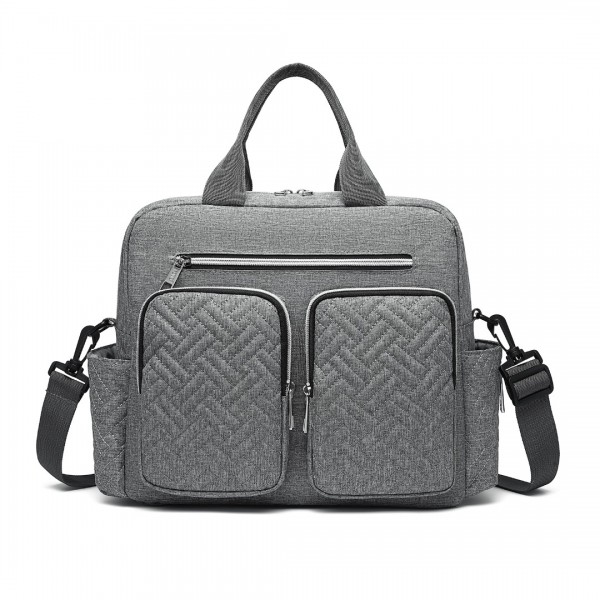EQ2248 - Kono Durable And Functional Changing Tote Bag - Grey
