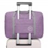 EQ2256 - Kono Foldable Waterproof Storage Travel Handbag - Purple
