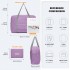 EQ2256 - Kono Foldable Waterproof Storage Travel Handbag - Purple