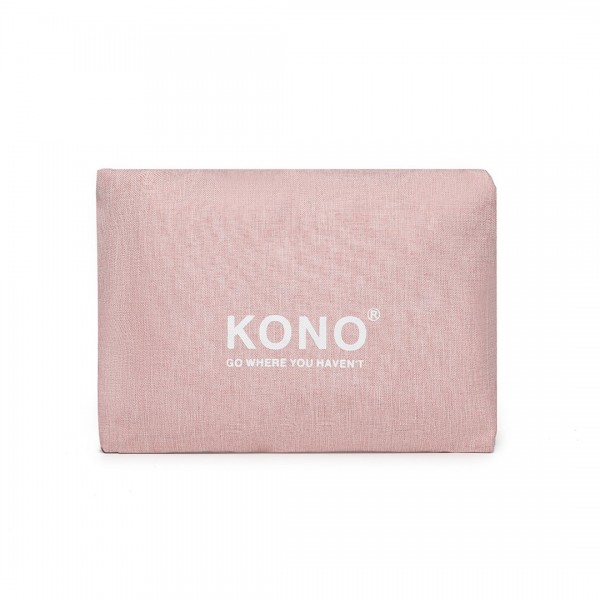 EQ2256 - Kono Foldable Waterproof Storage Travel Handbag - Pink