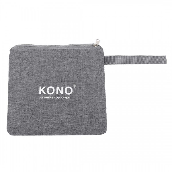 EQ2308 - Kono Zusammenklappbar Wasserdicht Lagerung Kabine Reise Handtasche - Grau
