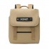 EQ2327 - Kono PVC Coated Water-resistant Streamlined And Innovative Flap Backpack - Khaki